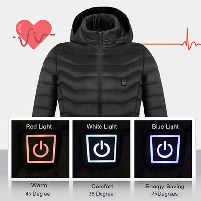 Self Heated Jacket Coat USB Electric Jacket Cotton Coat Heater Thermal Clothing Heating Vest Men's Clothes Winter