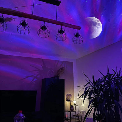 Aurora Starlight Projectors LED Galaxy Star Atmosphere Galaxy Night Light Home Bedroom Sky Moon Lamp