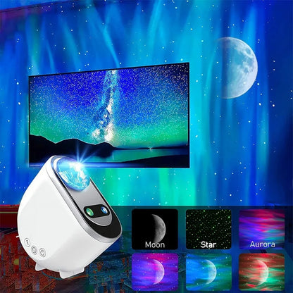Aurora Starlight Projectors LED Galaxy Star Atmosphere Galaxy Night Light Home Bedroom Sky Moon Lamp